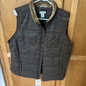 Ariat Dark Brown Quilted Vest/Conceal Carry